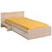 Letto Bambino 1 Cassetto 90 X 190 Cm - Colore: Naturale E Bianco - Iplia - Foto miniatura 4