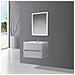 Mobile Bagno Sospeso Varano Grigio Chiaro 90x48x55 - Foto miniatura 1