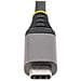 Hub USB-C con Etherenet a 3 porte - 3x porte USB-A, Gigabit Ethernet RJ45, USB 3.0 5Gbps, alimentazione tramite bus, cavo lungo 30 cm - Adattatore hub USB Type-C portatile con GbE - Foto miniatura 5
