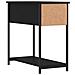 Comodino Nero 30x60x60 Cm In Legno Multistrato - Foto miniatura 7