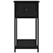 Comodino Nero 30x60x60 Cm In Legno Multistrato - Foto miniatura 9