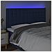 Testiera A Led Blu 180x5x118/128 Cm In Tessuto - Foto miniatura 3