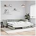 Divano Letto Con Letto Estraibile Grigio Chiaro 100x200 Velluto - Foto miniatura 1