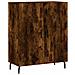 Credenza Rovere Fumo 69,5x34x90 Cm In Legno Multistrato - Foto miniatura 2