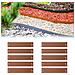 Set Di 10 Bordure Per Aiuole 13,5 Cm X 120 Cm, Marrone | Aiuole Giardino | Cordoli Per Aiuole - Foto miniatura 1