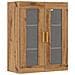 Armadietto Pensile A Parete Rovere Artigianale 69,5x34x90 Cm - Foto miniatura 2