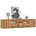 Mobile Angolare Rovere Artigianale 200x40x45 Cm In Truciolato - Foto miniatura 1