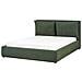 Letto Contenitore Tessuto Bajonna 160 X 200 Cm Verde Scuro - Foto miniatura 3