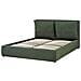 Letto Contenitore Tessuto Bajonna 160 X 200 Cm Verde Scuro - Foto miniatura 4