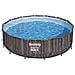 Piscina Fuori Terra - In Giro - 427x107 Cm - Grigio - Include Accessori Coordinati Cb36 - Foto miniatura 6
