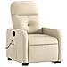 Poltrona Alzapersona Massaggiante Reclinabile Crema In Tessuto - Foto miniatura 2