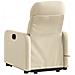 Poltrona Alzapersona Massaggiante Reclinabile Crema In Tessuto - Foto miniatura 3