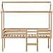 Letto a Soppalco con Tetto 90x190 cm Legno Massello di Pino - Foto miniatura 4