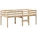 Letto a Soppalco con Tetto 90x190 cm Legno Massello di Pino - Foto miniatura 5