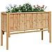 Letto rialzato da giardino Marrone 110 x 35 x 70 cm Bambù - Foto miniatura 3