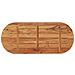 Piano Tavolo 140x60x3,8 cm Ovale in Legno Massello di Acacia - Foto miniatura 4