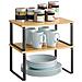 Scaffali da cucina industriali - Rovere e nero x2 - KCS02NB - Foto miniatura 2