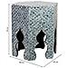 Tavolino Ausiliario In Legno E Capiz Grigio 45x40x50h Cm - Foto miniatura 3