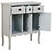 Credenza In Legno Con 3 Cassetti E 3 Ante 90x38x98,5 - Foto miniatura 5