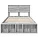 Struttura del letto con lo scaffale Grigio Sonoma 120 x 190 cm - Foto miniatura 7