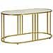 Tavolino Vkh797-oro-metallo-90x50x45 Cm - Foto miniatura 1