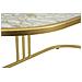 Tavolino Vkh797-oro-metallo-90x50x45 Cm - Foto miniatura 7