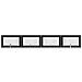 Cancello per cani con supporti 4 pcs Rovere Nero 100 x 60 cm - Foto miniatura 1