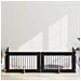 Cancello per cani con supporti 4 pcs Rovere Nero 100 x 60 cm - Foto miniatura 2