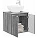 Mobile Lavabo da Parete Sonoma grigio 49,5 x 44,5 x 65 cm - Foto miniatura 2