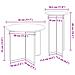 Set tavolini 2 pcs Bianco Legno ingegnerizzato - Foto miniatura 5