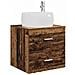 Set di mobili per il bagno 4 pcs Legno antico - Foto miniatura 5