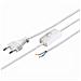 ICOC 02-NC / SA-WH - Cavo alimentazione spina euro / aperto con interruttore 1,5 mt bianco - Foto miniatura 1
