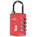 Lucchetti Per Valigie Combinazione Variabile 4 Combinazioni Tsa Mm. 20 Colori Assortiti (rosso O Nero)  - Foto miniatura 1