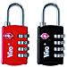 Lucchetti Per Valigie Combinazione Variabile 4 Combinazioni Tsa Mm. 20 Colori Assortiti (rosso O Nero)  - Foto miniatura 5