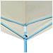 Gazebo Pieghevole Pop-Up 3x9 m Crema - Foto miniatura 6