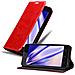 Custodia Compatibile Con Wiko Sunny 3 In Rosso Mela - Coperchio Protettiva Con Chiusura Magnetica, Funzione Stand E Tasca Per Le Carte - Foto miniatura 1