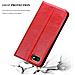 Custodia Compatibile Con Wiko Sunny 3 In Rosso Mela - Coperchio Protettiva Con Chiusura Magnetica, Funzione Stand E Tasca Per Le Carte - Foto miniatura 5