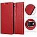 Custodia Compatibile Con Wiko Sunny 3 In Rosso Mela - Coperchio Protettiva Con Chiusura Magnetica, Funzione Stand E Tasca Per Le Carte - Foto miniatura 7