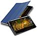 Custodia Per Tablet Compatibile Con Samsung Galaxy Tab A (10.5"" Zoll) T590 In Blu Scuro Jersey - Coperchio Protettiva Ultra Sottile Con Funzione Auto Wake Up E Stand - Foto miniatura 1