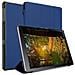 Custodia Per Tablet Compatibile Con Samsung Galaxy Tab A (10.5"" Zoll) T590 In Blu Scuro Jersey - Coperchio Protettiva Ultra Sottile Con Funzione Auto Wake Up E Stand - Foto miniatura 9