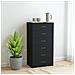 Credenza con 6 Cassetti Nera 50x34x96 cm in Legno Multistrato - Foto miniatura 1