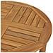 Tavolino Da Bar Ø 60 Cm In Legno Massello Di Teak - Foto miniatura 4