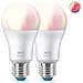 Lampadina Smart Dimmerabile Luce Bianca O Colorata Attacco E27 60w Goccia 2pezzi - Foto miniatura 8