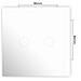 Doppio Interruttore Con Vetro Sh202 Touch, Bianco Con Indicatore Led - Foto miniatura 6