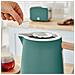 Strp1060 Set Da Colazione Bollitore Tostapane Pane Microonde 20l Verde - Foto miniatura 4