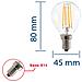 Lampadina Led A Filamento, Sfera P45, 4w / 470lm, Base E14, 2700k - Foto miniatura 1
