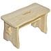 Piccolo Sgabello Cucina Bambini In Legno | 38 X 19 X 21 Cm | Poggiapiedi Grezzo Multifunzionale | Perfetto Per Tutte Le Nostre Scatole O Come Espositore Supporto Piante - Foto miniatura 1
