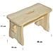 Piccolo Sgabello Cucina Bambini In Legno | 38 X 19 X 21 Cm | Poggiapiedi Grezzo Multifunzionale | Perfetto Per Tutte Le Nostre Scatole O Come Espositore Supporto Piante - Foto miniatura 4