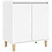 Credenza Bianca 103,5x35x70 cm in Legno Multistrato - Foto miniatura 2