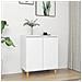 Credenza Bianca 103,5x35x70 cm in Legno Multistrato - Foto miniatura 1